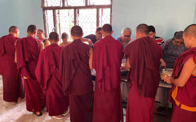 Offering food to Monks – Sarnath